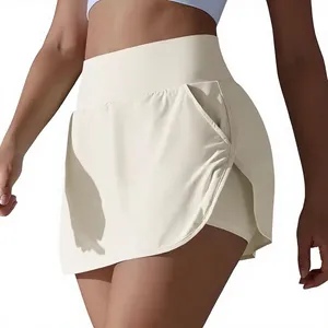 Custom Women's <b>Athletic</b> Skirt High Wideband Waist Design Eco-Friendly Quick Dry Breathable Spandex/Cotton 220g Tennis Workout - Product Image 1