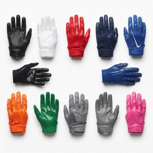 Unisex Full Finger Leather Sports <b>Gloves</b> Red White Non Slip Breathable <b>Touchscreen</b> Compatible Outdoor Hook and Loop Closure - Product Image 4