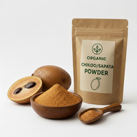 Premium groothandel gespraydroogde Chikoo Sapota poeder, biologisch vacuüm verpakt, bulk, voedingsrijk, voedselkwaliteit, zonder toegevoegde suiker, Halal/Kosher