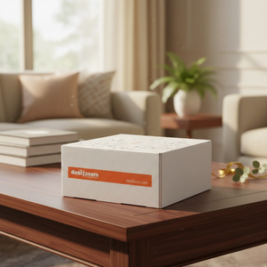 กล่องของขวัญแบบแข็งหรูหราพร้อมฝาปิดแม่เหล็ก พิมพ์ลายโลโก้ด้วยฟอยล์สีทองตามแบบที่กำหนด |   บรรจุภัณฑ์พรีเมียมสำหรับน้ำผึ้งและผลิตภัณฑ์ทางการเกษตร - Product Image 3