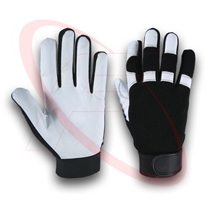 Heavy Duty Best Quality Premium Goatskin Palm Mechanic Leather <b>Gloves</b> From Pakistan Hand Safety <b>Glove</b> <b>for</b> Men's Protection Gants - Product Image 1