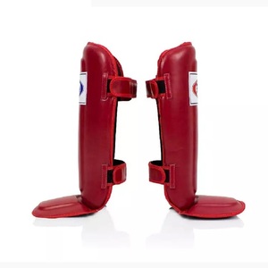 Protège-tibias de boxe professionnels bleu-noir en EVA légers et protecteurs pour adultes unisexe - Product Image 2