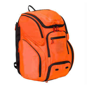 Customized Orange Unisex Fitness <b>Backpack</b> Nylon 40-<b>55L</b> Capacity Zipper Closure Adjustable Strap Casual Style Large Capacity - Product Image 3