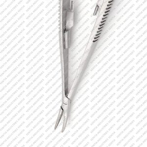 Micro Tijeras de 12 Pulgadas, Rectas y Curvas, de Acero Inoxidable con Mango de Resorte, para Recortar Cejas y Vello de la Nariz, Herramienta de Belleza Profesional - Product Image 3