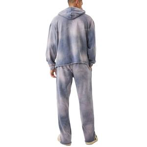 Six Trend - Ropa Deportiva de Moda para Hombre, Estilo Urbano, Estampada, Vintage, Lavada al Ácido, Transpirable, Forro Polar, 100% Algodón, 400g, 2 en 1 - Product Image 1