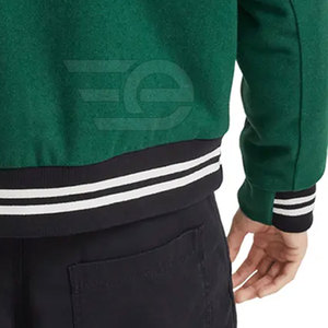 เสื้อแจ็คเก็ตเลตเตอร์แมนผู้ชาย พรีเมียม สไตล์สตรีทลำลอง แรงบันดาลใจจากชุดกีฬา เหมาะสำหรับใส่ทุกวัน ผ้าทนทาน เสื้อแจ็คเก็ตเลตเตอร์แมนผู้ชาย - Product Image 5