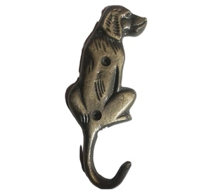 Gancho para Abrigos de Perro, Gancho de Hierro Fundido Antiguo, Porta Llaves Rústico con Ganchos - Product Image 1