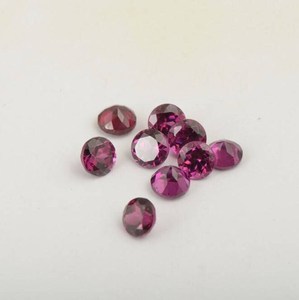 Pierre de grenat rhodolite violette naturelle, taille brillant ronde facettée, grenat pur sans défaut, pierres précieuses en vrac pour la création de bijoux exclusifs - Product Image 6