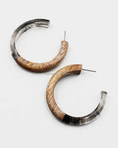 Pendiente de aro ovalado de diseño de tendencia, joyería lisa, pendientes de aros semiabiertos en forma de C, accesorios y de moda - Product Image 6