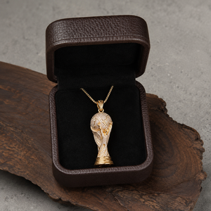 Collar con Colgante de Trofeo FIFA Personalizado al por Mayor, Estilo Hip Hop, con Micro Pavé de Moissanita, Plata 925, Joyería para Hombre - Product Image 5