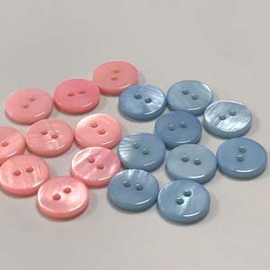Natural Mother of Pearl River Shell 2 Hole Shirt <b>Buttons</b> Eco Friendly Polished Flatback Round Sewing <b>Buttons</b> Wholesale - Product Image 4