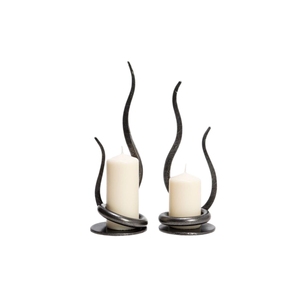Portavelas Moderno de 7 Niveles, de Hierro Metálico Dorado Pulido, Decorativo, para Iluminación - Product Image 6
