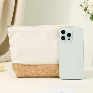 High Quality Cork Cotton Canvas Patchwork Storage <strong>Bag</strong> Rope <strong>Handle</strong> Custom LOGO Cartoon Pattern Cosmetic <strong>Bag</strong> for Gift Packaging - Product Image 4