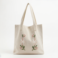 Sac fourre-tout en toile de coton personnalisé avec logo imprimé, nouveau style, pour femme, grand format, mignon, avec poignée, vente en gros