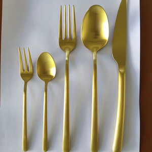 Ensemble de couverts de luxe Elite Gold pour la restauration, collection de vaisselle haut de gamme pour mariages, hôtels, banquets, export en gros, Hub Pro - Product Image 1