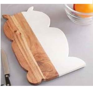 Planche à découper en bois au design élégant et moderne, finition naturelle, pour la maison, l'hôtel et la cuisine - Product Image 4