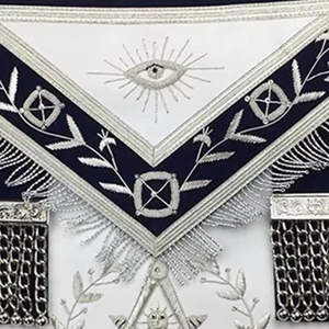 Delantal Masónico NESTA SPORTS para Maestro Masón de la Logia Azul, Bordado a Mano, Personalizado Bajo Demanda, Superventas para las Cuatro Estaciones - Product Image 2