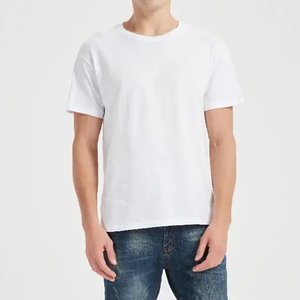 T-shirt en coton pour homme, collection été 2025, à manches courtes, col rond, style américain, motif lettres tendance, anti-boulochage, coupe ample, 100% coton - Product Image 1