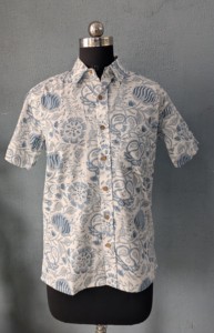 เสื้อเชิ้ตแขนสั้นผู้ชายพิมพ์ลายดอกไม้ผ้าฝ้ายลำลองคอปกพับได้ฤดูร้อนผ้าฝ้ายระบายอากาศได้ - Product Image 4