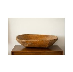 Bol à pâte en bois massif naturel, artisanal, antique, long, décoratif, pour la fabrication de bougies et la décoration de table, vente en gros - Product Image 5