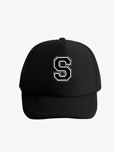 1 gorra de béisbol para niños con 26 letras, sombrero para el sol transpirable de malla moderno y versátil, adecuado para salidas diarias - Product Image 3