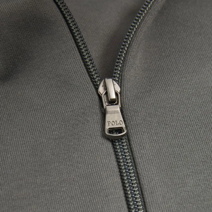 Sweat à capuche zippé noir oversize respirant pour homme, style vintage streetwear, en molleton de coton, fermeture éclair intégrale, hiver, mode Y2K Hip Hop, vente en gros - Product Image 6