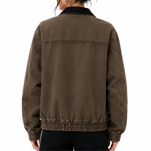 Chaqueta Vaquera Lavada para Mujer, Tela Premium, Lavado Vintage, Estilo Casual, Moda Moderna, Ajuste Cómodo, Chaqueta Vaquera Hecha a Medida - Product Image 2