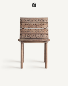 Silla de Comedor Varellisse de Madera de Teca de Lujo, Muebles de Madera Sólida, Hechos a Mano, Duraderos, Ecológicos, Modernos y Elegantes - Product Image 3