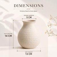 Vase à fleurs en métal couleur crème pour la décoration de la maison, décoration de table, pot plus durable et fiable pour une utilisation durable, disponible à un prix inférieur