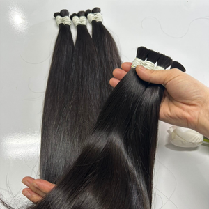 Venta al por mayor 100% Natural Virgen colores cabello humano de alta calidad a granel extensiones de cabello humano - Product Image 5