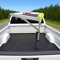 Grue à bossoir pliable peu encombrante Capacité de 400kg à 800kg Noyau de vitesse pour voiliers Mini Pickup Van Trailer Mounted Crane Storage