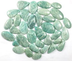 Lote de Gemas Sueltas de Amazonita Natural para Joyería, Formas Mixtas, Corte Esmeralda y Corte Cojín, Piedra de Cuarzo Cristalino - Product Image 2