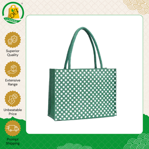 Bolsas de Compras de Yute Teñido Ecológicas de Excelente Calidad, Personalizadas, Impresión sin Azo, Asa Acolchada Tejida, en Venta - Product Image 4