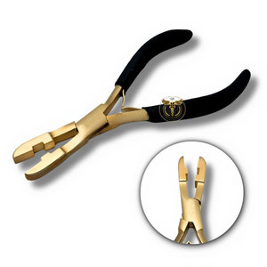 Pinzas Profesionales para Extensiones de Cabello, Acero Inoxidable, Herramienta Moldeadora de Fusión de Queratina para Extensiones de Cabello con Micro Anillos y Nano Perlas - Product Image 1