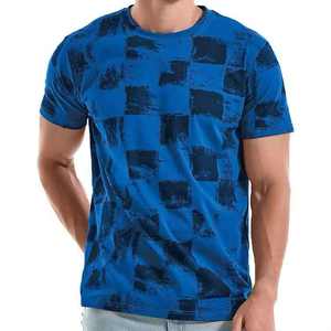 T-shirt pour homme noir et blanc à imprimé abstrait, streetwear décontracté, manches courtes, respirant, en coton, tee-shirt graphique d'été - Product Image 6