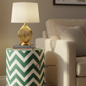 Premium Green Bone Inlay Modern Bedroom Nightstand Handmade Chevron Pattern Home Dcor - Product Image 2