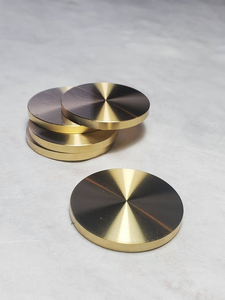 Disque rond en laiton vierge avec bord perlé décoratif pour gravure laser, jeton métallique - Product Image 3