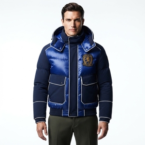 Veste matelassée personnalisée en duvet, chaude pour l'hiver, légère, à capuche, décontractée pour l'extérieur, coupe-vent, thermique - Product Image 4
