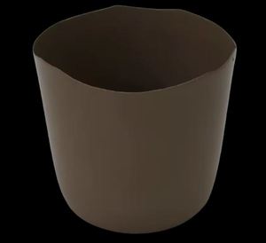 Pot et vase à fleurs de grande taille, couleur noir mat, design américain, pour décoration de jardin, fait main - Product Image 4