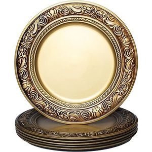 High Quality Metal Charger <b>Plate</b> For Dining Table Wedding Party Elegant Stylish Durable Reusable Design - Product Image 6