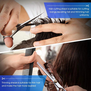 Barber scissor Professional Hair Cutting Thinning Scissors Barber Shears Hairdressing Salon With Stainless Steel For <b>Men</b> Women - Product Image 2