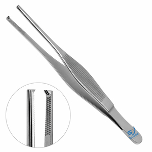 Pinzas Heaney con Dientes Cruzados Dentados 2x3, Instrumento Quirúrgico de Acero Inoxidable, Pinzas de Ginecología - Product Image 1