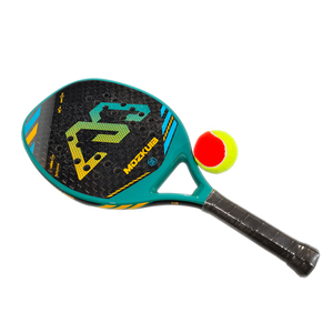 Raqueta de Tenis de Playa para Exteriores, de Fibra de Carbono, Ligera y Potente, con Espuma EVA, Acabado Suave al Tacto, Diseño con Brillo, 18k/24k Carbono - Product Image 3