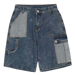 <b>Mens</b> <b>Stretch</b> Denim Shorts Dark Washed Casual Gym Outdoor Workout Wear Breathable Jean Shorts Comfortable Denim Short - Product Image 6