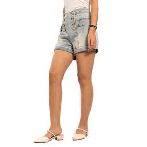 Pantalones Cortos de Mezclilla Holgados y Estilizantes de Cintura Alta para Mujer, Estilo Europeo y Americano, Tendencia 2026 - Product Image 4