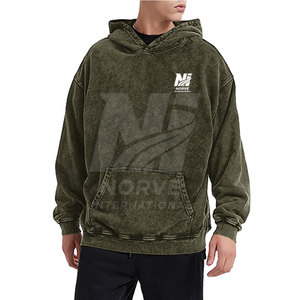 Sudaderas con capucha para hombre con diseño distintivo y lavado ácido, hechas de tela de mezcla de algodón para un estilo relajado, para el día a día, viajes y comodidad al aire libre. - Product Image 2