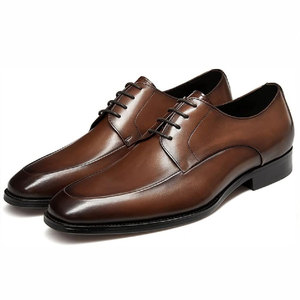 Chaussures en cuir élégantes pour hommes, style Oxford, design classique à lacets, doublure intérieure douce, apparence raffinée pour le bureau - Product Image 1