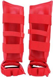 Nouvelles protections de tibia et de genoux en cuir épaissi, légères et professionnelles, pour le karaté, le taekwondo, le muay thaï, la boxe thaï et l'entraînement de kick-boxing - Product Image 4