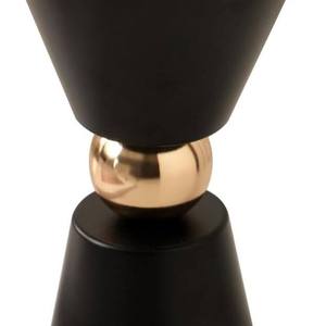 Luxury Black and Gold Hourglass <b>Bakhoor</b> Burner Contemporary Metal Incense Censer with Polished Gold Orb for <b>Oud</b> and Resin - Product Image 5