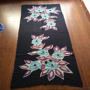 Châle brodé authentique fait main, en autres matériaux, doux, respirant, extensible dans quatre directions, élégant, pour toutes les saisons, pour femme - Product Image 4